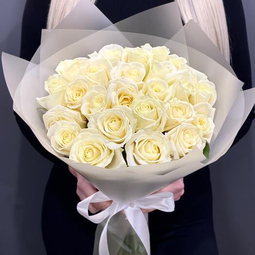 White roses 25 pieces
