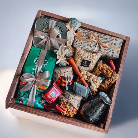 Подарочный бокс - кофейный