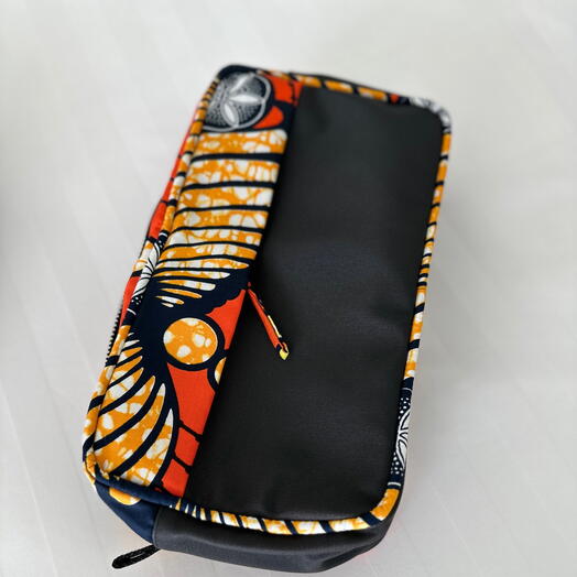 Afia Small Cosmetic Bag (Orange Sorbet)