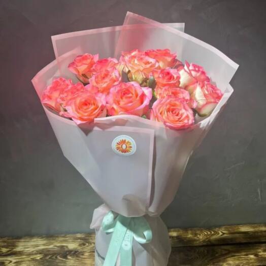 Букет из роз Джумилия 15 штук от Оранж Алматы