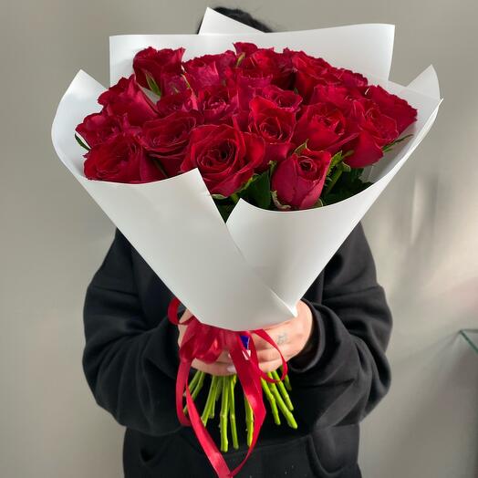 Monobook de 25 rosas rojas
