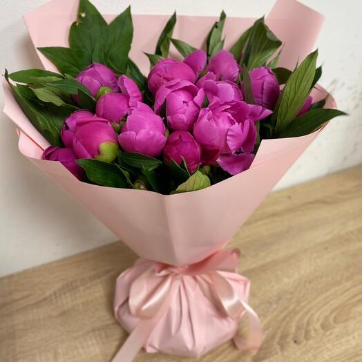 Peonies in water