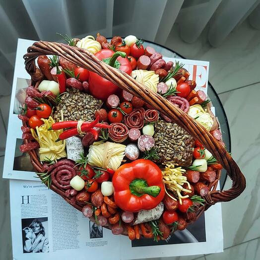 Мужской букет 💪 мужская мясная корзина 🍖🌶️