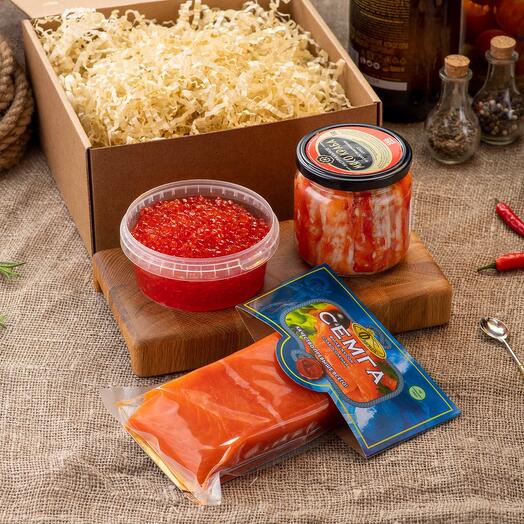 Вкусный подарочный набор N8 «Царство Нептуна» (Средний 300 гр)