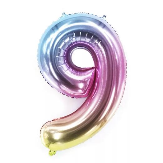 🎈Шар фольгированный цифра 9