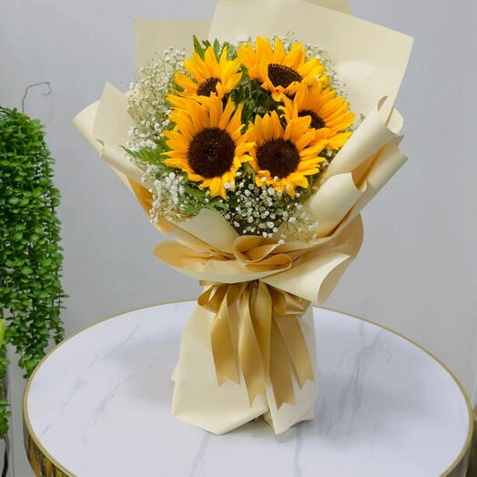 5 Sun Flower Bouquet