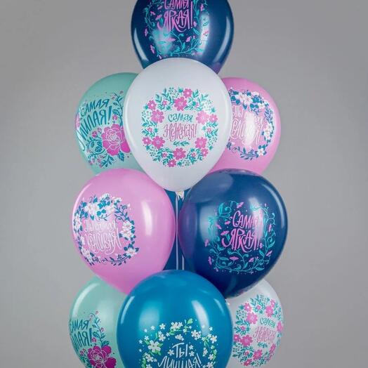 Фонтан гелиевых шаров САМОЙ САМОЙ