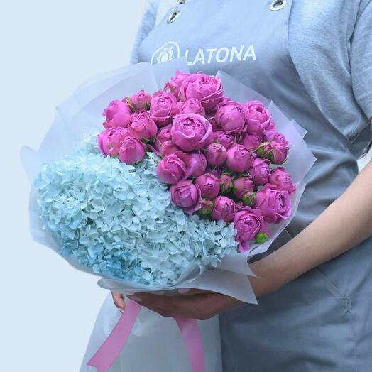 Мисти баблс с гортензией