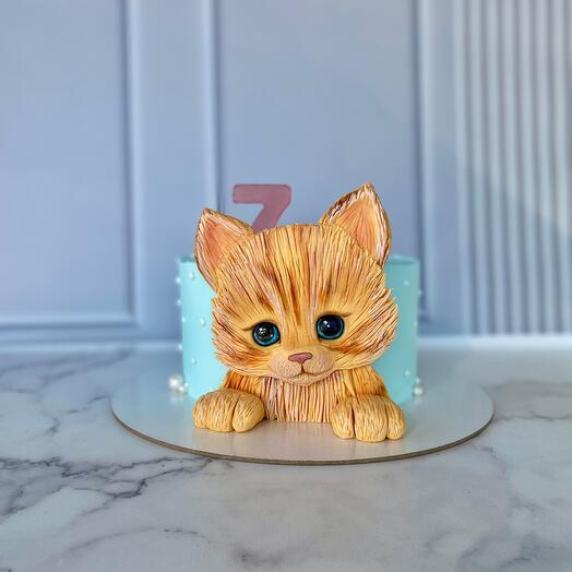 Торт с кошечкой