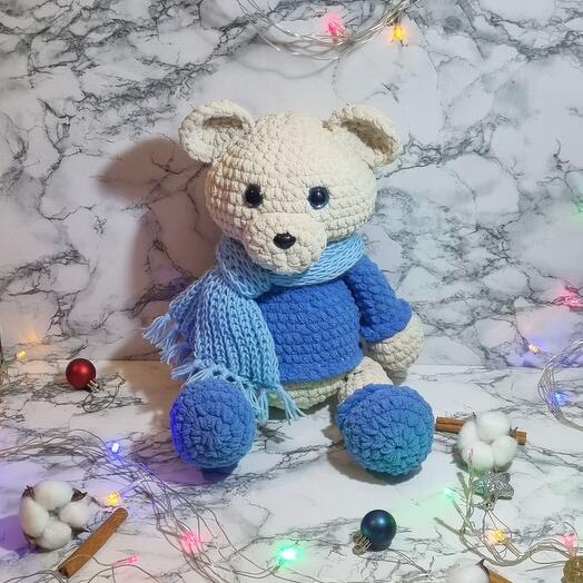 Вязаная игрушка Мишка
