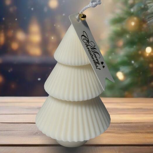 Свеча новогодняя елочка