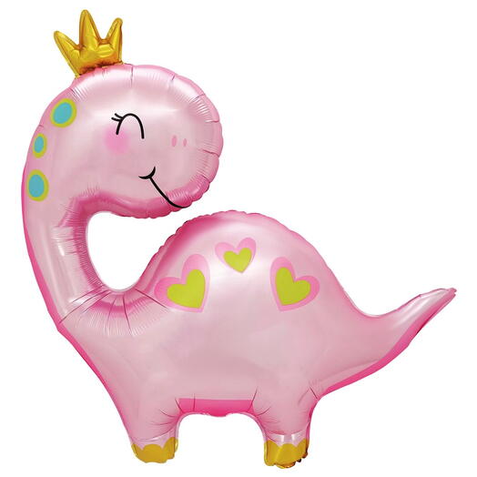 The pink Dinosaur helium balloon. Helium balloon Pink dinosaur