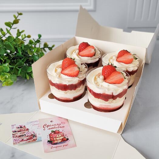 Трайфлы с клубникой 🍓