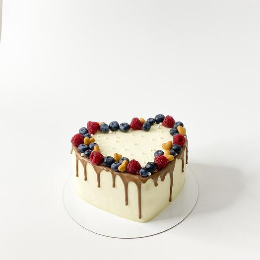 Торт сердце девушке, жене