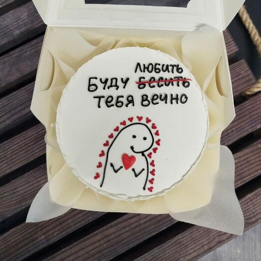 Бенто торт на день влюблённых