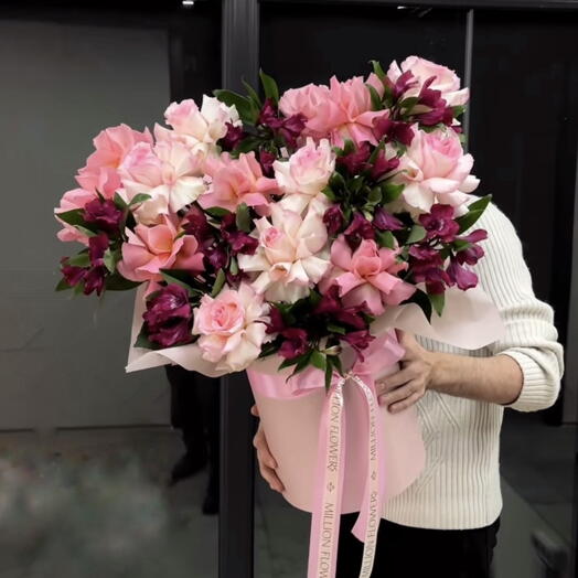 Цветы в коробке 15