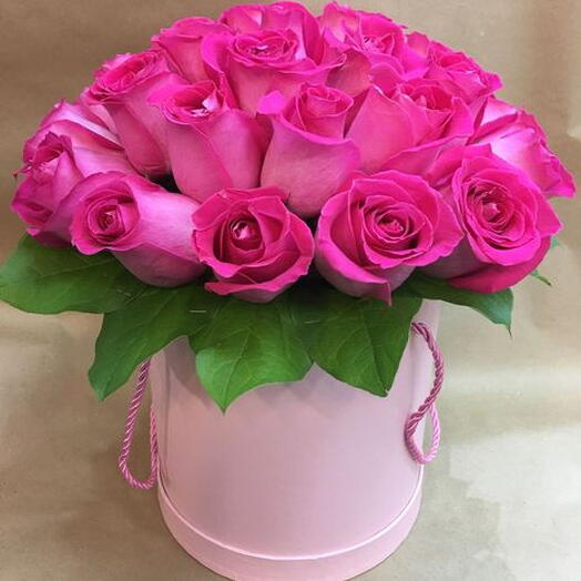 Bright Pink Rose  Box