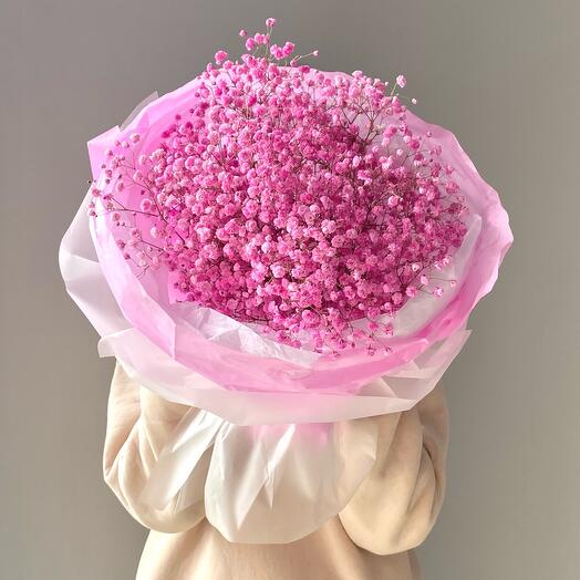 "Pink cloud" bouquet of gypsophila