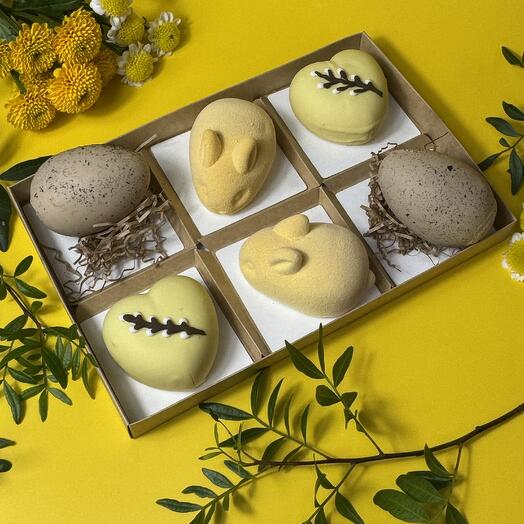 Набор муссовых пирожных на Пасху (6 штук)