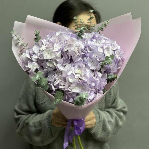 01 Лавандовые Гортензии с Эвкалиптом 🥰
