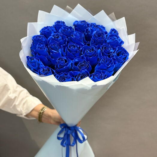 25 Роза синяя