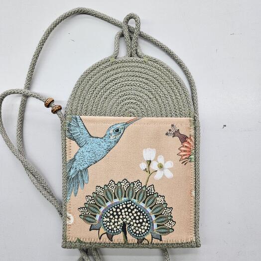 Phone bag (wormwood, bird)