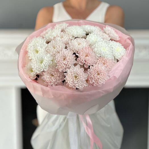 Хризантема Flamingo M 🌸 нежный WOW букет