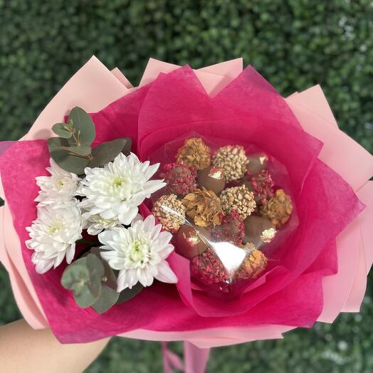 Букет из клубники в шоколаде 7