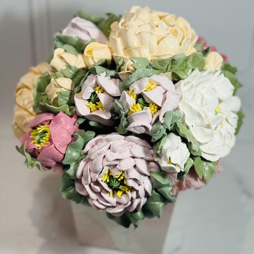 Букет из зефирных цветов в подарок💐