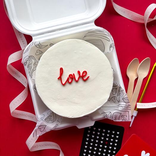 Подарок половинке бенто торт «love люблю» девушке, парню, мужу, жене, любимой, любимому