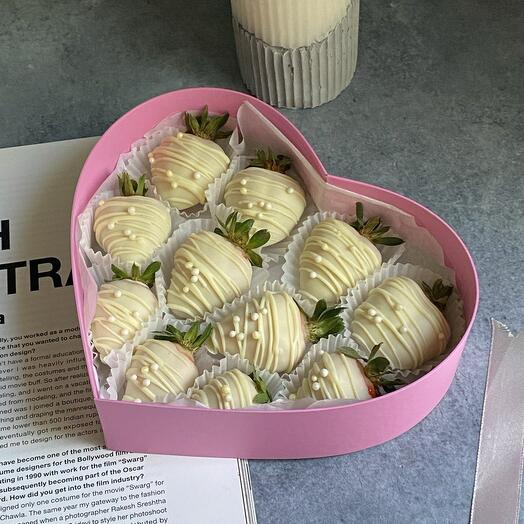 Клубника в белом шоколаде для близких 10-12🍓