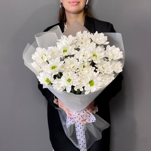 🌼Букет "PERVOЦВЕТ" из 5 ромашковых хризантем