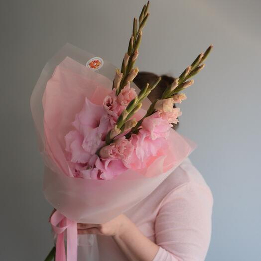 Pink gladiolus