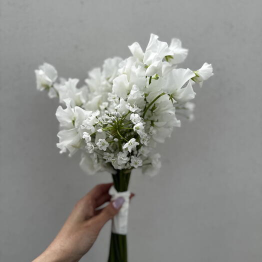 Bouquet da sposa di pisello odoroso