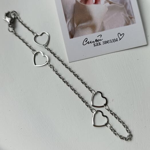 Браслет Сердца