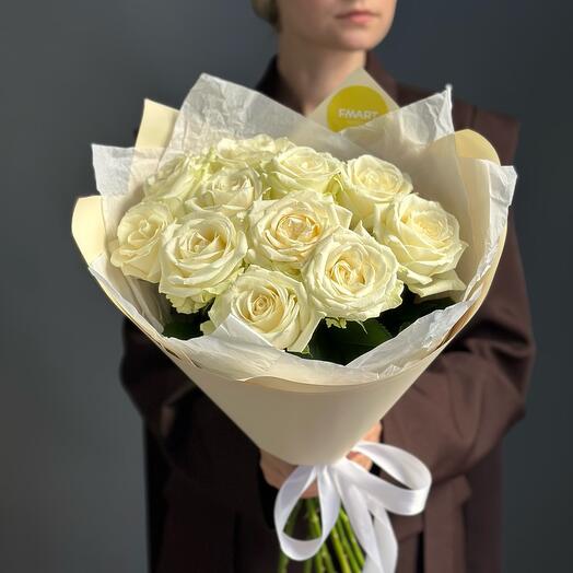 Ramo de 11 rosas blancas