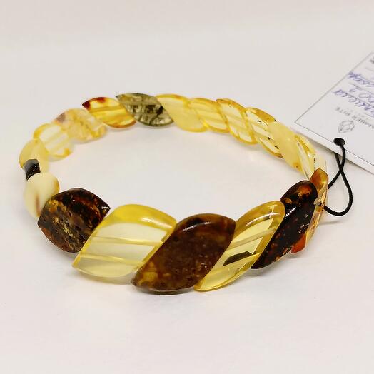 Браслет из натурального янтаря