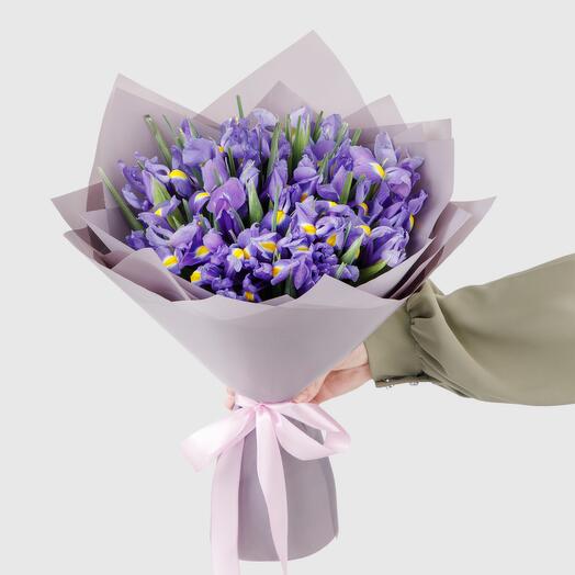 💜Милый букет из 29 ирисов