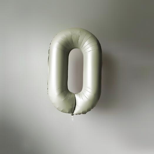 Шар Цифра крем 0