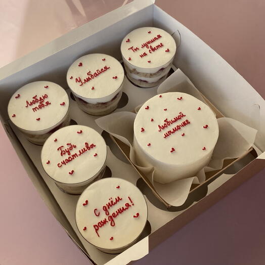 Бенто торт маме + трайфлы