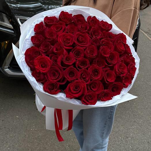 Classic red roses 🌹  50 pcs