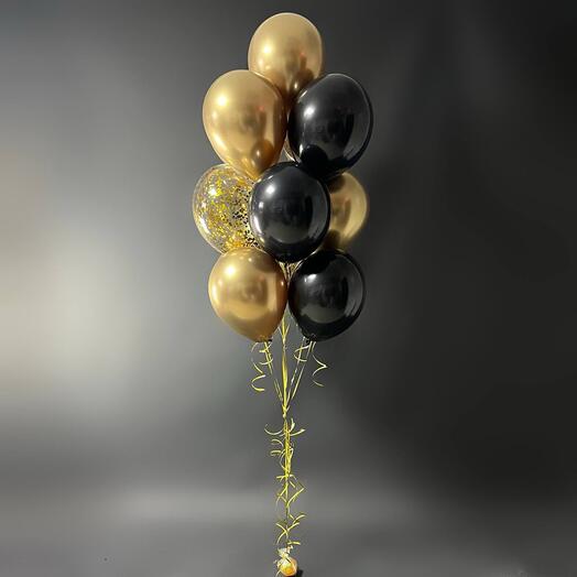 Фонтан из шаров Золотой триумф