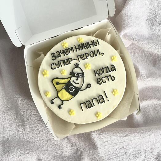 Бенто торт для папы-супергероя