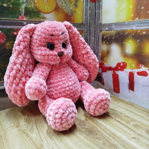 Зайка розовый