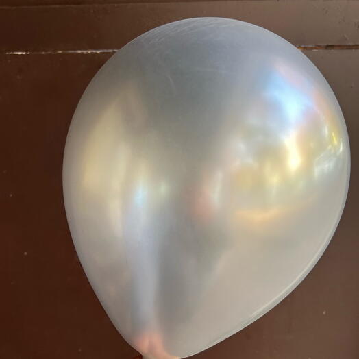 Шар с гелием серебро