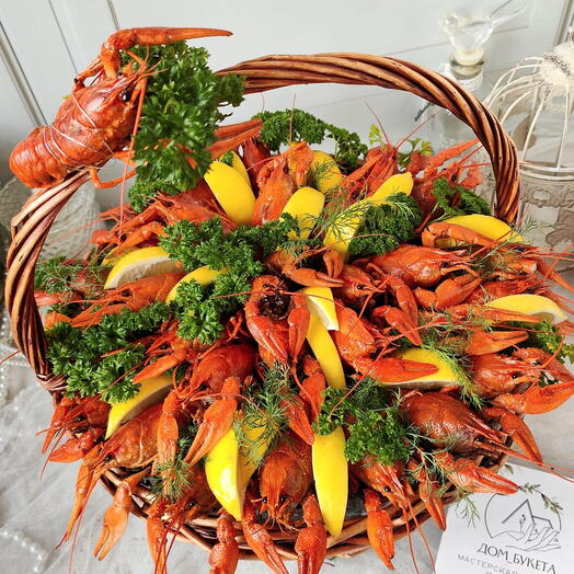 Корзина с раками "С любовью" 30 шт