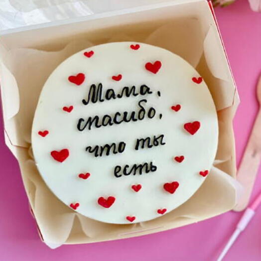 Бенто торт для мамы ,мамочке,маме с сердечками