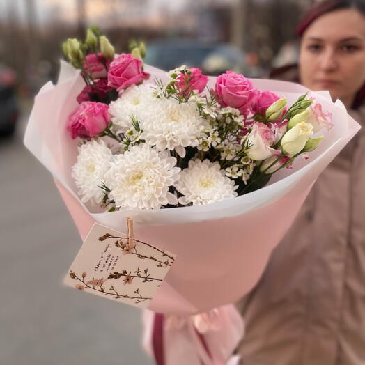 Букет с эустомой 💖