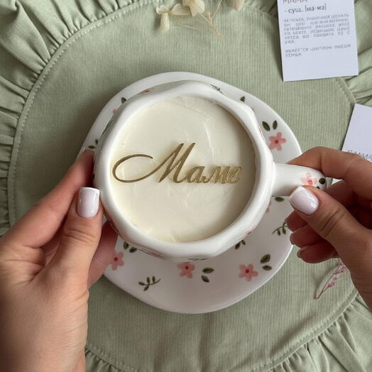 Бенто торт в кружке для мамы