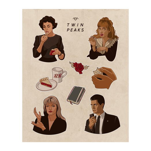 Стикерпак Твин пикс (Twin Peaks)